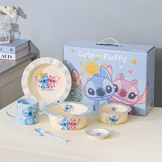 Stitch Porcelain Set 6 Pcs